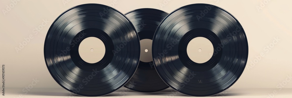 Vinyl Revival: A Framed Record Album Cover with Shrink Texture Overlay ...