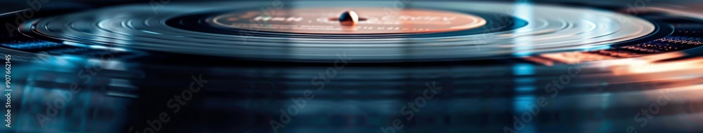 Vinyl Revival: A Framed Record Album Cover with Shrink Texture Overlay ...