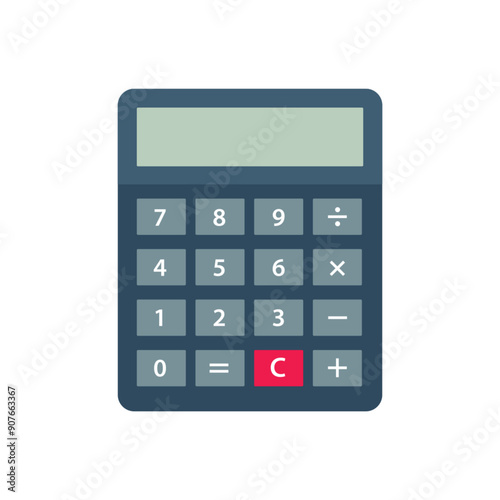 calculator isolated on white