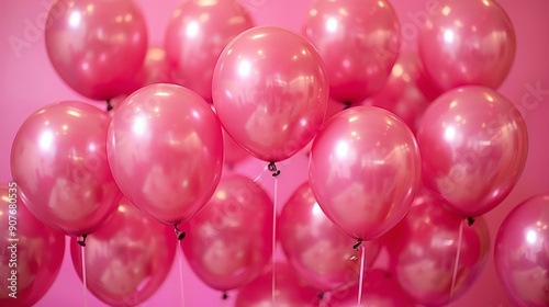 Pink Balloons Background.