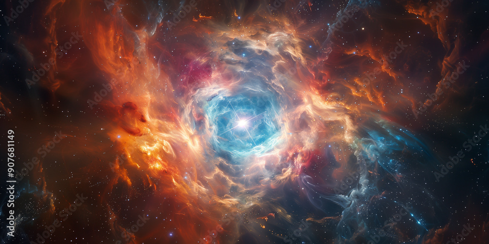 Obraz premium swirling nebula