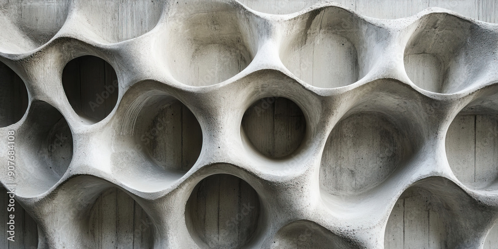 Concrete Creativity: A mold of an innovative building shape, filled with fresh concrete mixture Concrete Creativity: A mold of an innovative building shape, filled with fresh concrete mixture