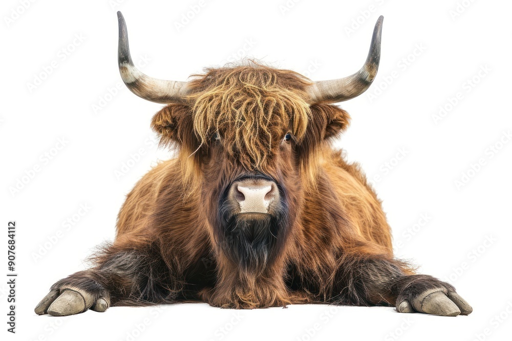 Brown yak livestock wildlife mammal. Brown yak livestock wildlife mammal.
