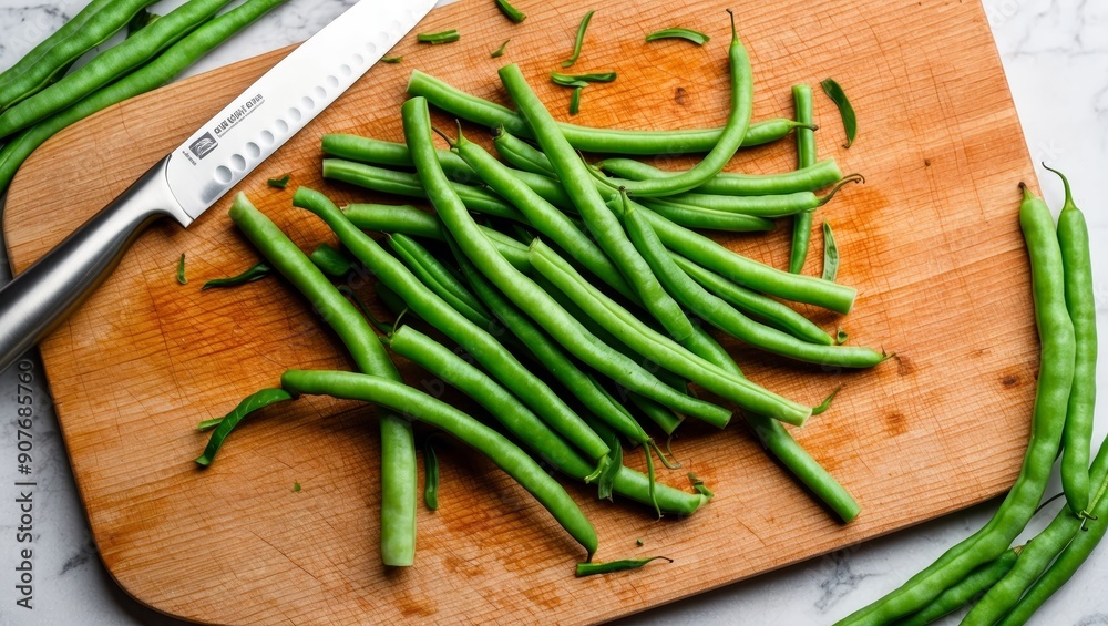 Preparing Fresh Green Beans for a Healthy Side Dish Preparing Fresh Green Beans for a Healthy Side Dish