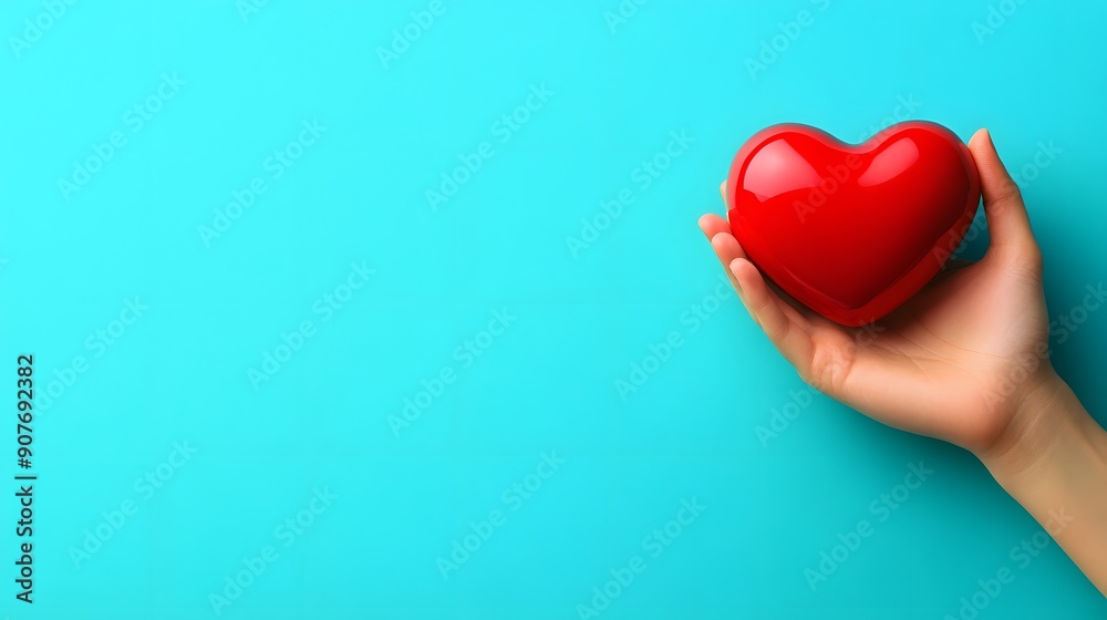 Obraz premium Hope and Generosity on Organ Donation Day - Flat Design Illustration with Copy Space for Text