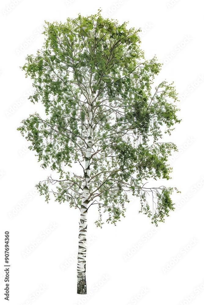 Fototapeta premium Birch tree sycamore plant oak.