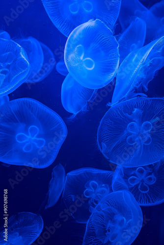 Gruppo di meduse Aurelia