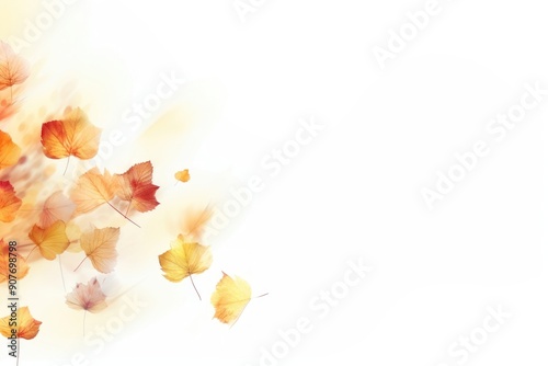 Autumn leaves backgrounds sunlight plant. #907698798