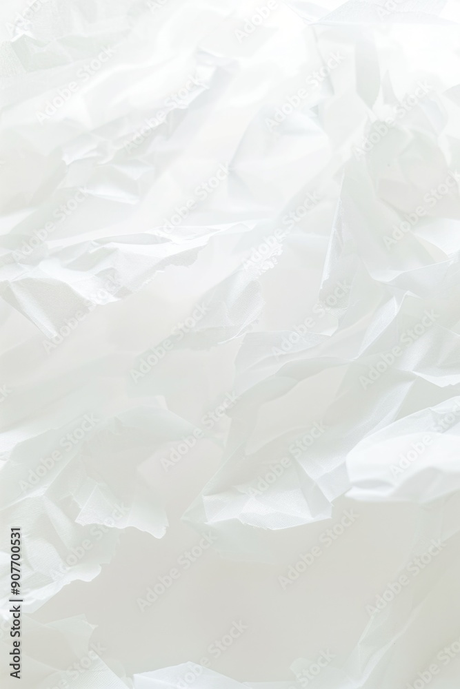 Obraz premium Vertical White Crumpled Paper Texture