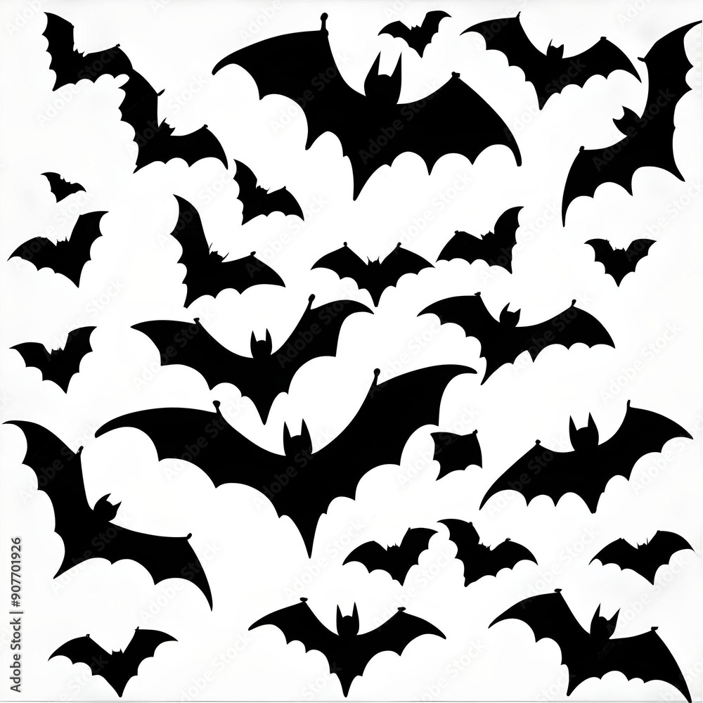 set of halloween bats set of halloween bats