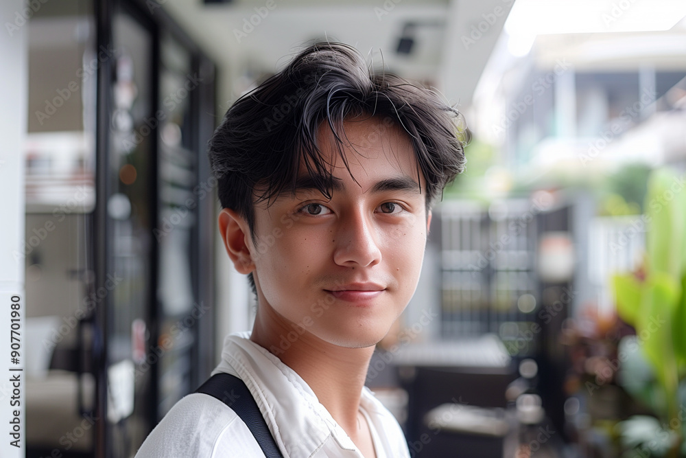 indonesian teen male selfie, black hair, white shirt, asian teenage boy self portrait indonesian teen male selfie, black hair, white shirt, asian teenage boy self portrait