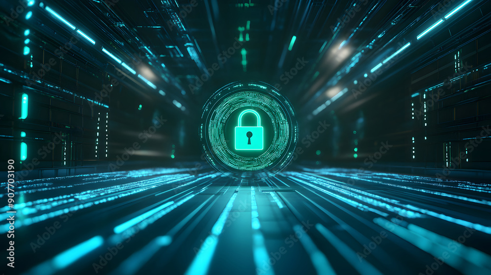 Data encryption information security concept background Data encryption information security concept background
