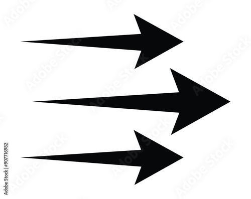 arrow showing air or wind flow