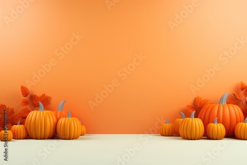 Pumpkin backgrounds vegetable plant. photo