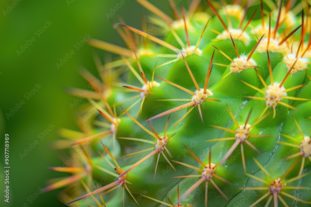 Close-Up of a Green cactus Showing Intricate Veins and Texture in Natural Light Close-Up of a Green cactus Showing Intricate Veins and Texture in Natural Light