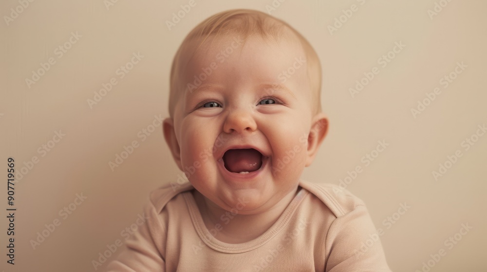 The smiling baby face The smiling baby face