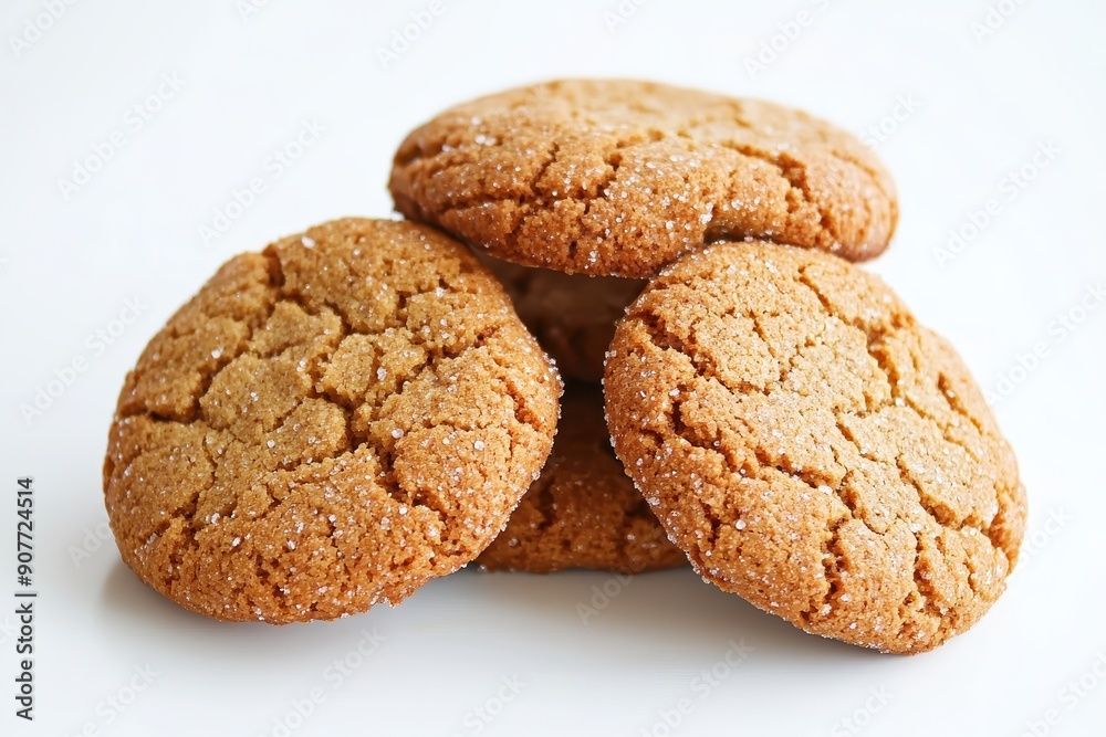 Isolated image of homemade cookies on a white background Isolated image of homemade cookies on a white background