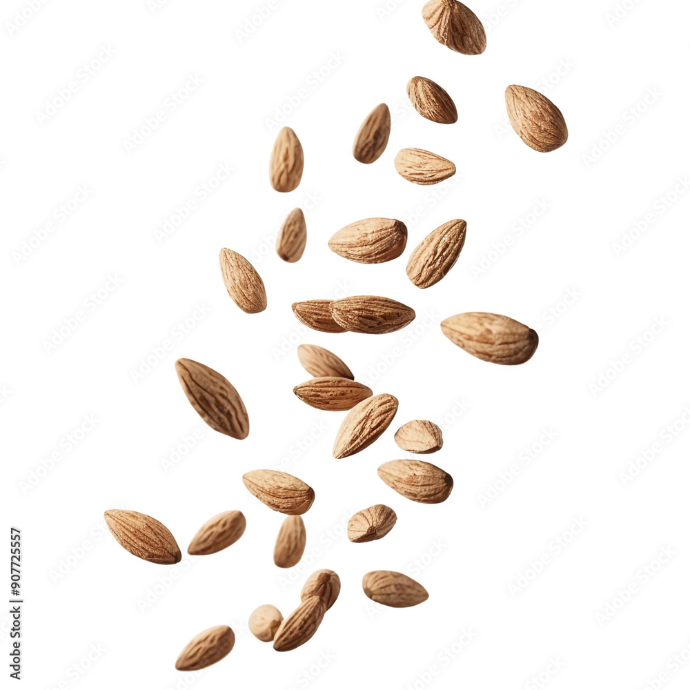 almonds and nuts on white background render ultra real almonds and nuts on white background render ultra real