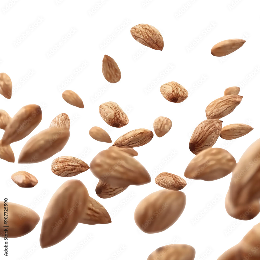 almonds and nuts on white background render ultra real almonds and nuts on white background render ultra real