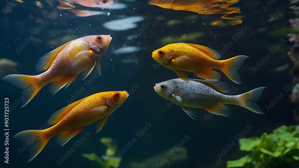 Fototapeta premium Goldfish in the pond