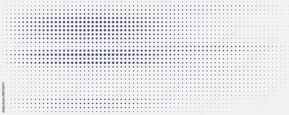 Light gradient halftone dots grunge wide background modern curve vector