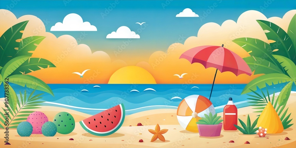 Obraz premium Summer background