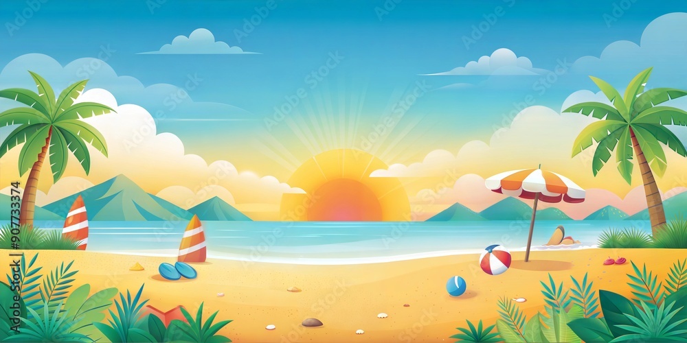 Obraz premium Summer background
