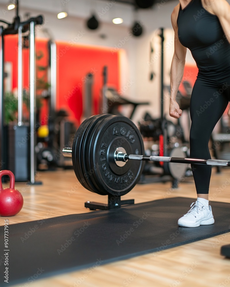 Strength training by exercise with equipment and machine. Cardiovascular health concept