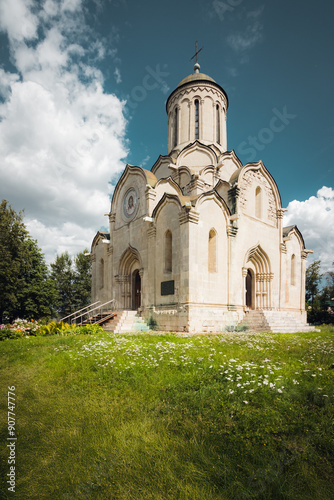 Historical Church of the Savior Cathedral of the Andronikov Monastery in Moscow, Russia