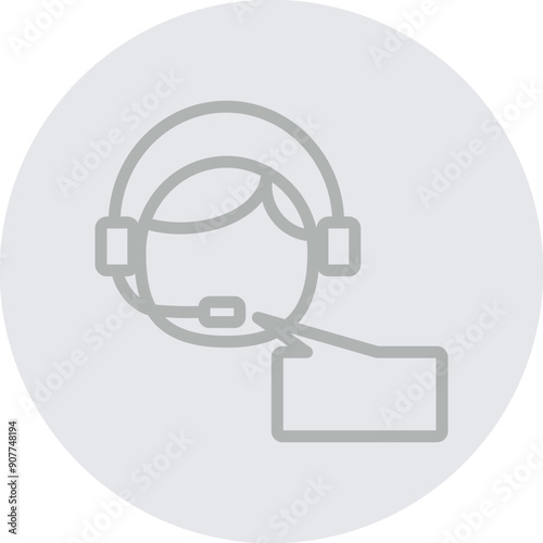 Advice Vector Line Grey Circle Grey