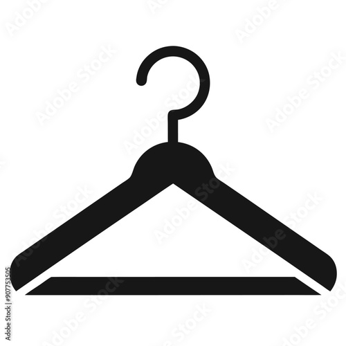 clothes hanger vector style silhouette 