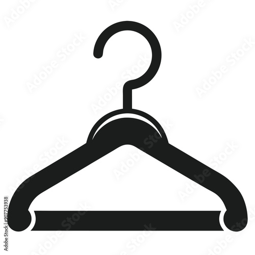 clothes hanger vector style silhouette 