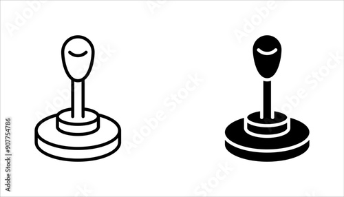 Lever icon set, vector illustration on white background