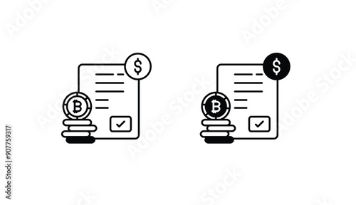 Ledger icon design with white background stock illustration