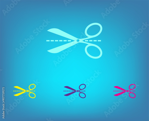 Vector icon on a blue background with a gradient