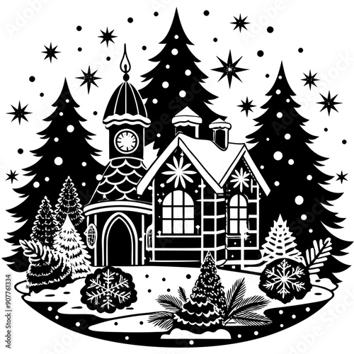 holiday vector art illustration