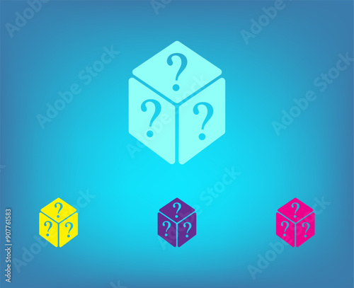 Vector icon on a blue background with a gradient