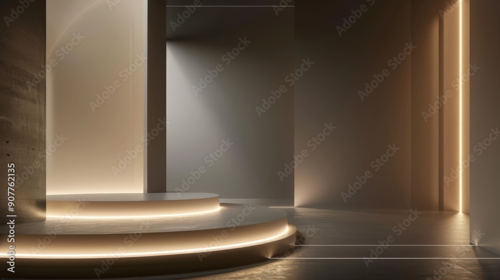 A room with a white wall and a brown floor A room with a white wall and a brown floor