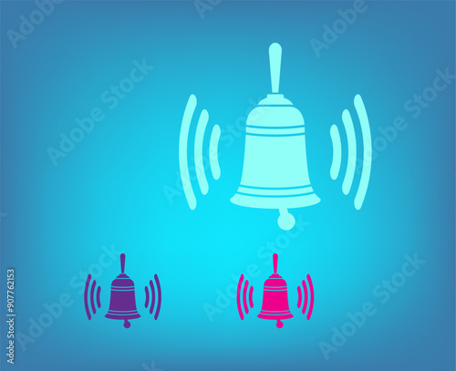 Vector icon on a blue background with a gradient