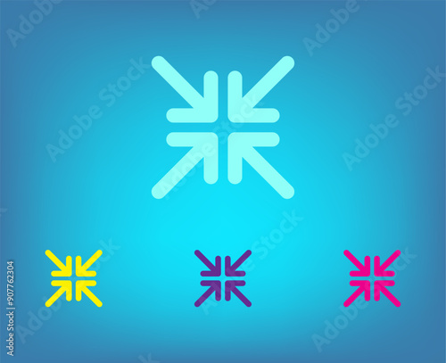 Vector icon on a blue background with a gradient