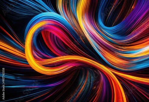 vibrant representation components motion showcasing energy interactivity dynamic environment, action, visual, design, creative, lively, fluid, colorful