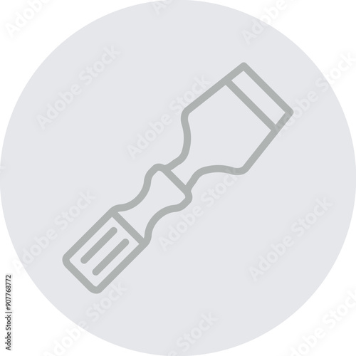 Chisel Vector Line Grey Circle Grey