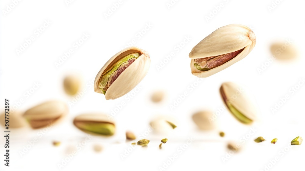 Pistachios in Mid-Air Pistachios in Mid-Air