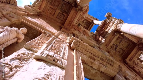 The Library of Celsus is an ancient Roman building in Ephesus, Anatolia, today located near the modern town of Selçuk, in the İzmir Province of western Turkey.