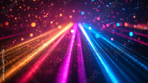 Dynamic Laser Light Show in Vibrant Colors