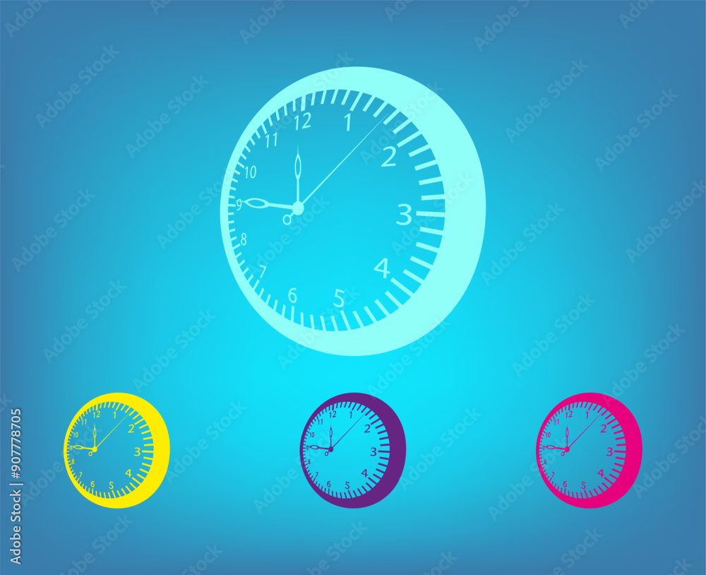 Fototapeta premium Vector icon on a blue background with a gradient