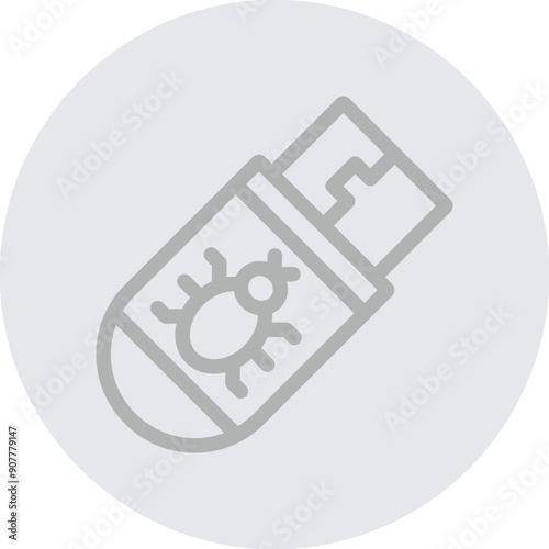 Boot Sector Vector Line Grey Circle Grey
