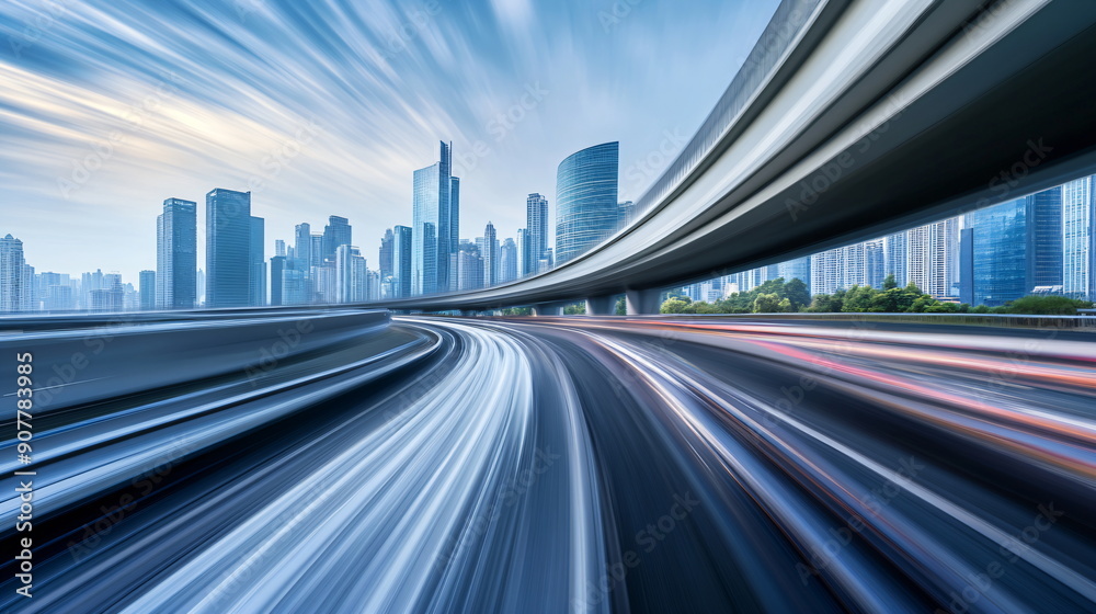 Fototapeta premium traffic speed lights 