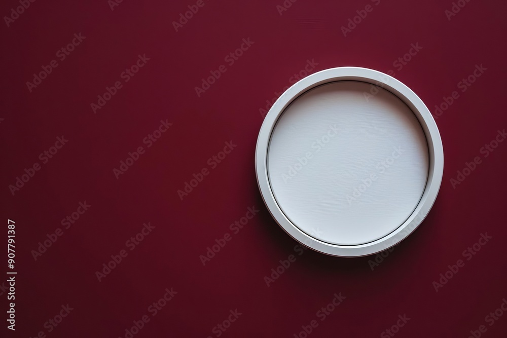 Brand logo in white on a maroon backdrop With copy space Brand logo in white on a maroon backdrop With copy space