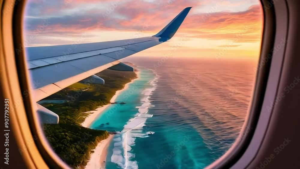 view from airplane window